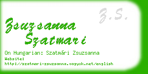 zsuzsanna szatmari business card